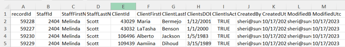 Client Assignment Screenshot