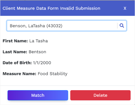 Client Measure Invalid Submission 3