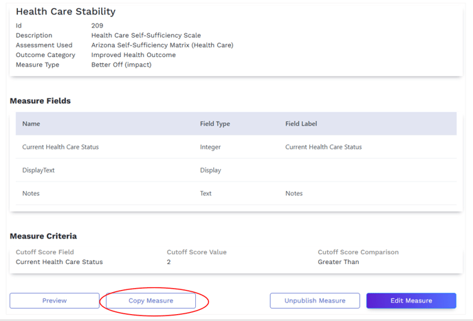 Copy Healthcare Stability Measure